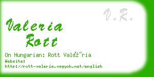 valeria rott business card